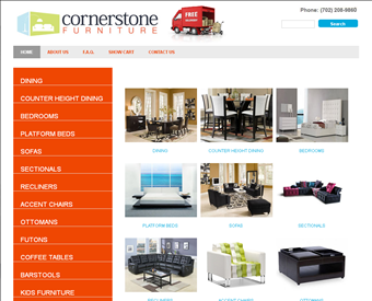 Cornerstone Furniture web screenshot