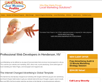 Instant Local Marketing Profits web screenshot