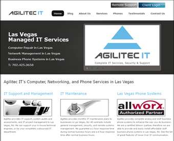Agilitec IT web screenshot