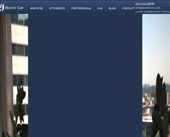 Holtey Law web screenshot