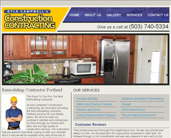 Campbell Remodeling web screenshot