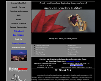 American Jewelers Institute web screenshot