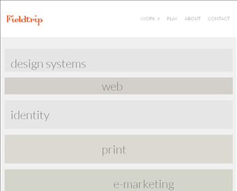 Fieldtrip - A Portland design agency web screenshot