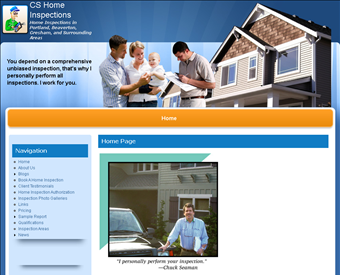 CS and Associates Home Inspection, LLC web screenshot