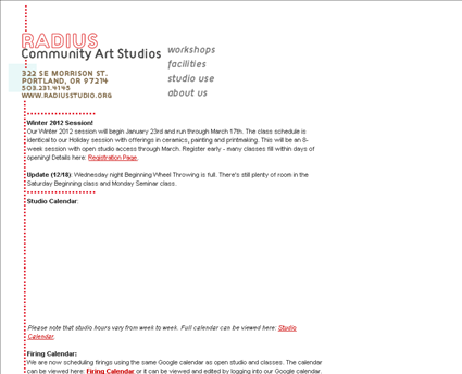 Radius Studio web screenshot