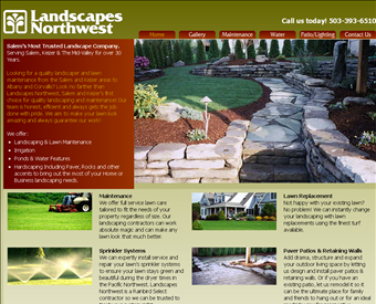Landscapes Northwest web screenshot