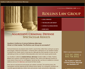 Rollins law Group web screenshot