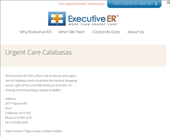 Executive ER web screenshot