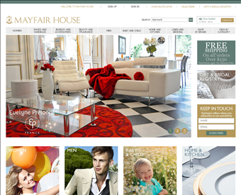Mayfair House web screenshot