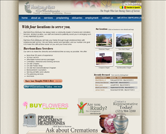 Harrison Ross Mortuary - Funeral Homes Santa Monica web screenshot