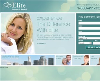Elite Personal Search web screenshot