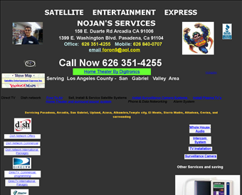 Satellite Entertainment Express web screenshot