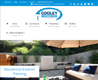 Cooley Brothers Painting web screenshot