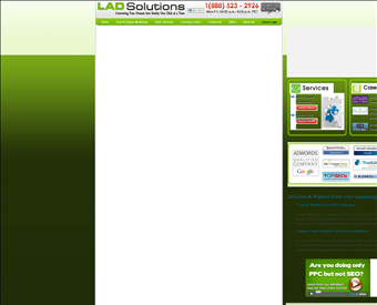 LAD Solutions web screenshot