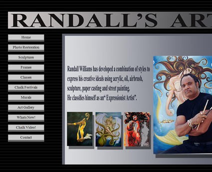 Randall's Art web screenshot