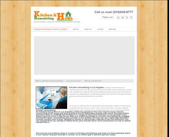 Kitchen Remodeling web screenshot