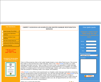 Citrus Fresh Water Damage Restoration web screenshot