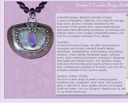 Farrin O'Connor Design Inc web screenshot