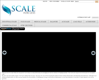 Scale For Less - Cheap Industrial & Commercial Scales web screenshot