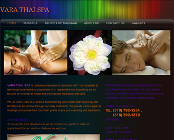Heaven Therapeutic Massage web screenshot