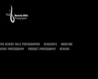 The Beverly Hills Photographer web screenshot