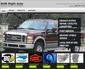 Shift Right Auto web screenshot