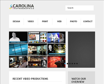 Carolina Reprographics web screenshot