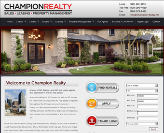 Champion Realty web screenshot