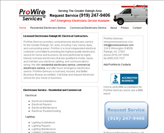 ProWire Services web screenshot
