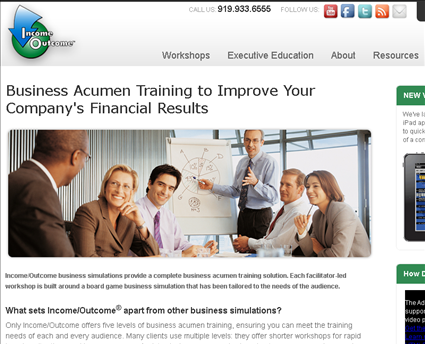 Andromeda Training Inc. web screenshot
