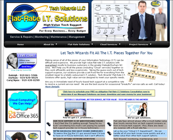 Tech Wizards LLC - Computer Repair Services Raleigh web screenshot