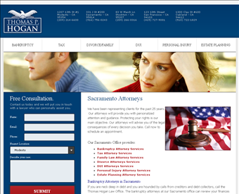 Sacramento Bankruptcy Attorney - Thomas Hogan web screenshot