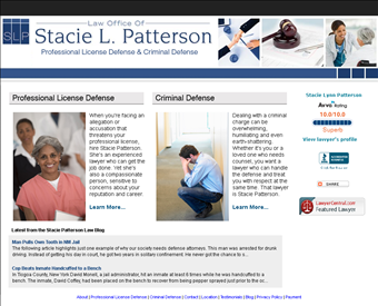 Law Office of Stacie L. Patterson web screenshot