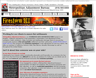 Metropolitan Adjustment Bureau web screenshot