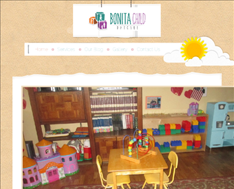 Bonita Child Daycare web screenshot