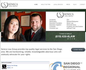 Seneca Law Group web screenshot