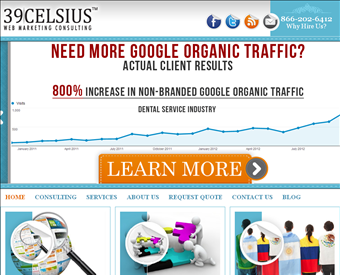 39 Celsius Web Marketing Consulting web screenshot