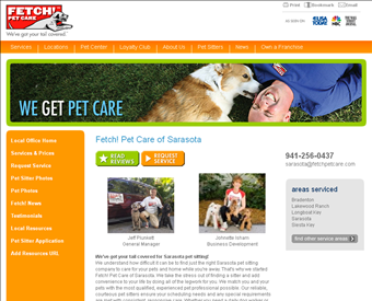 FETCH! Pet Care web screenshot