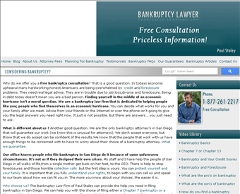 Law Office of Paul Staley web screenshot