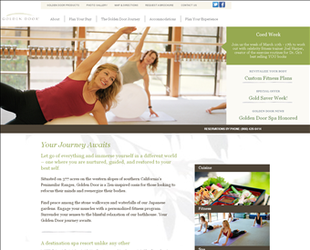 Golden Door Spa & Resort web screenshot