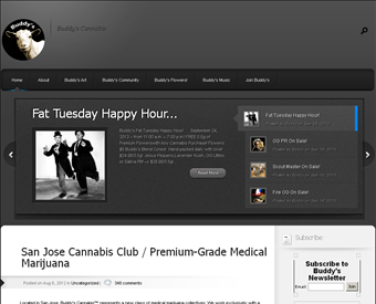 Buddy's Cannabis Patient Collective web screenshot