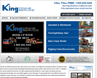 King Crane web screenshot