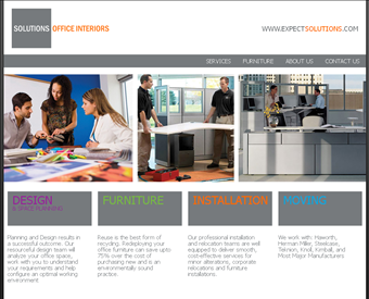 Solutions Office Interiors web screenshot