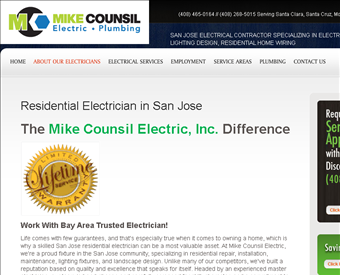 Mike Counsil Electric, Inc. web screenshot