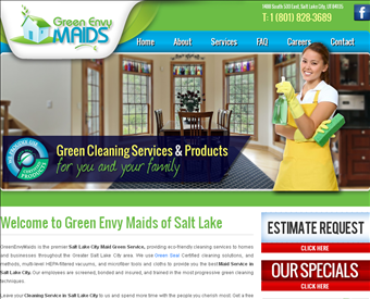 Green Envy Maids web screenshot
