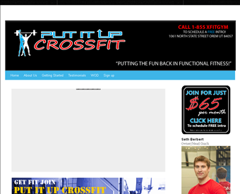 Put It Up CrossFit web screenshot