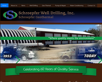 Schroepfer Well Drilling Inc web screenshot