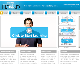 Home Automation Hound web screenshot