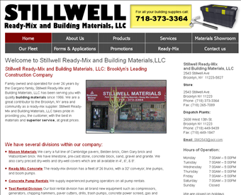 Stillwell Ready Mix web screenshot