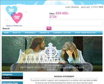 Mother to Mother web screenshot